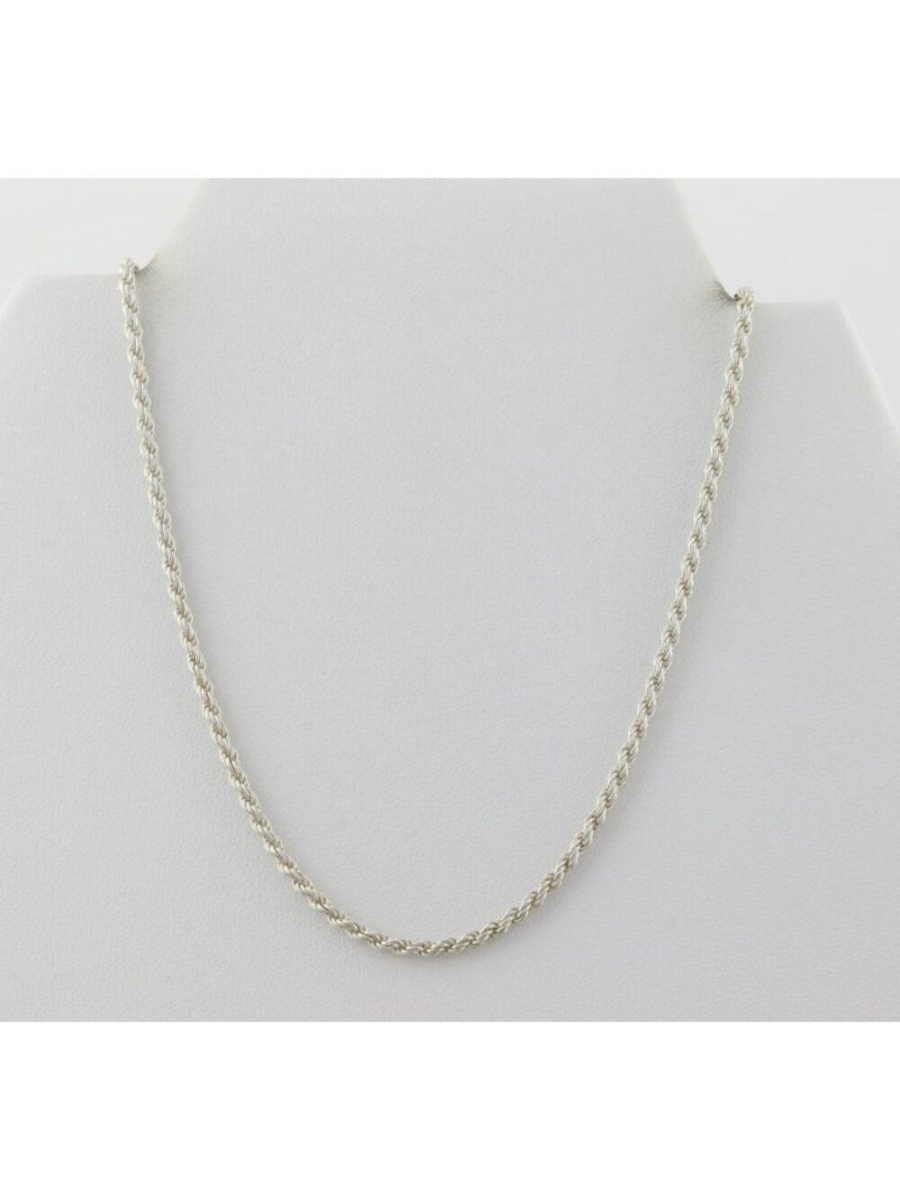 Sterling Silver Rope Chain Necklace 30" inch Women or Men